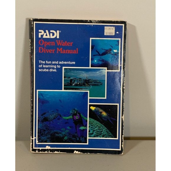 Vintage PADI Open Water Diver Manual 1988 Paperback Book Scuba Snorkeling - Picture 1 of 3